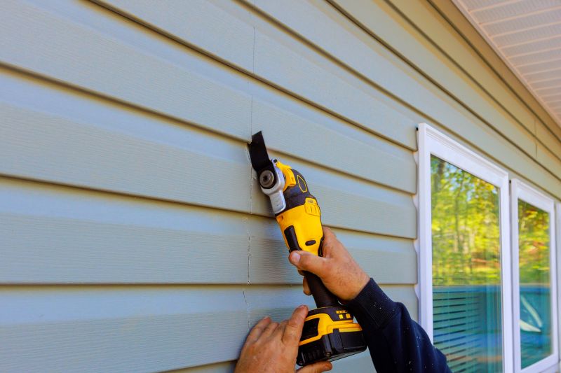 Professional tools used for siding installation